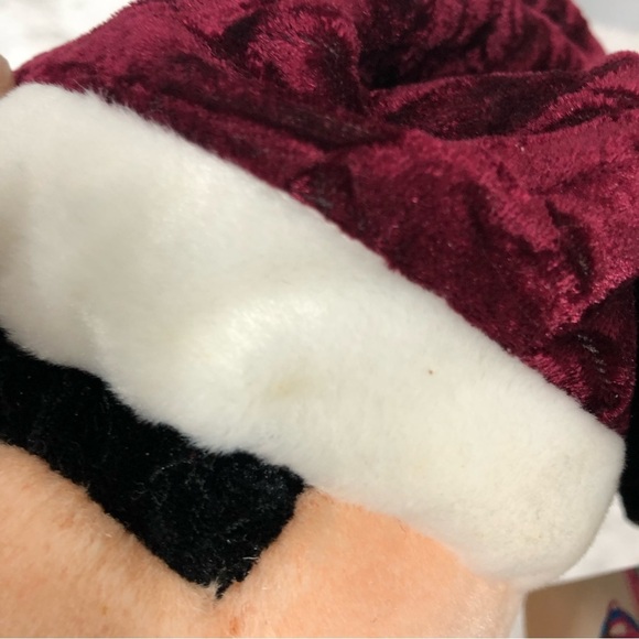 Walt Disney Store Mickey Mouse Christmas Velvet Cape Plush Stuffed Animal 1999 - Picture 10 of 13